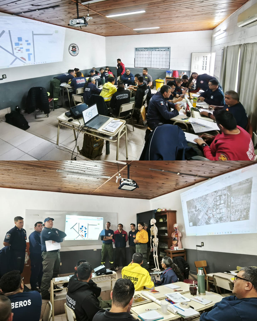 La Agrupación Serrana cerró la primera etapa de Bomberos 3 con la realización del curso de SCI de nivel intermedio para oficiales