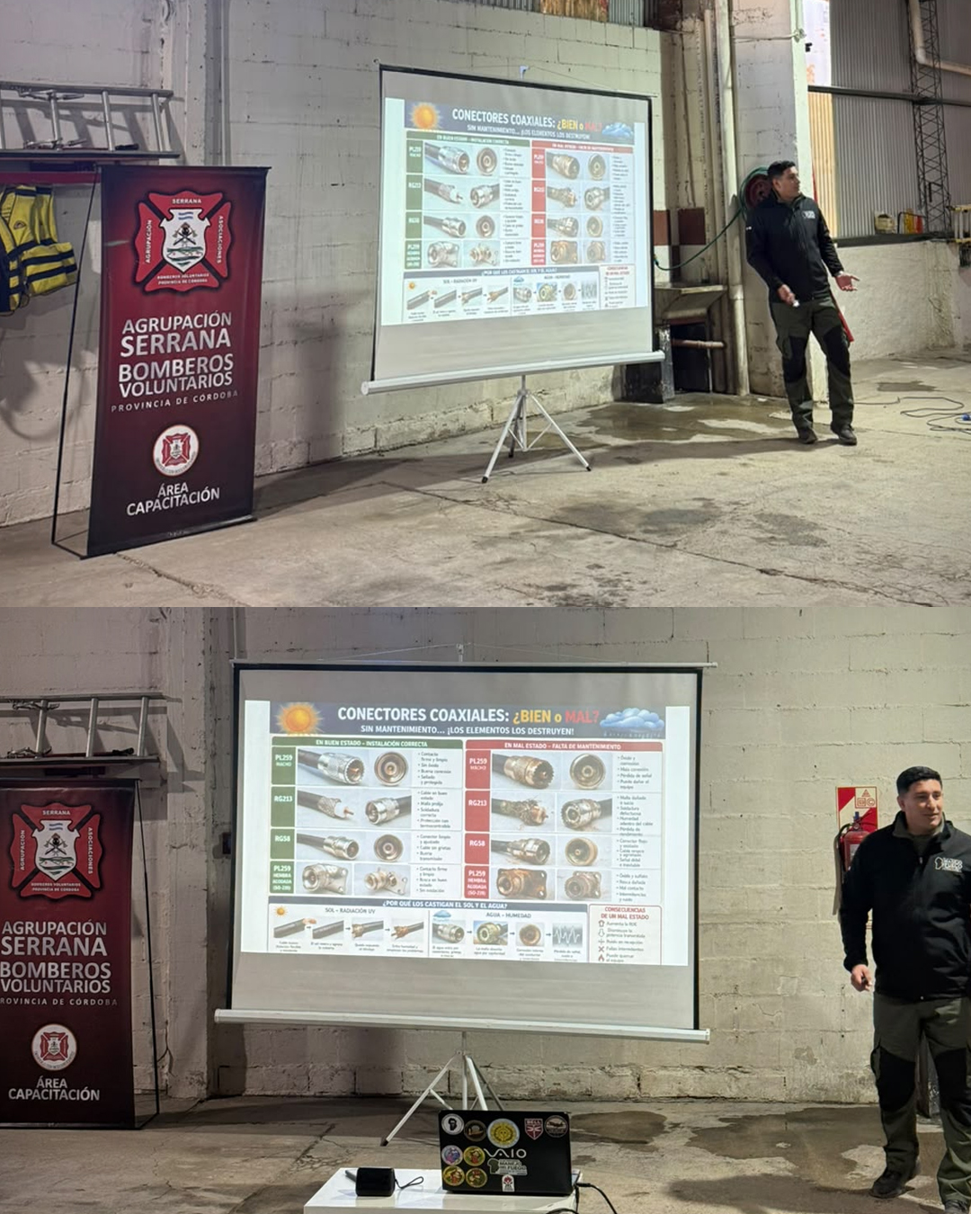 El PPMF brindó una capacitación a Bomberos de la Agrupación Serrana y ETAC en Valle Hermoso
